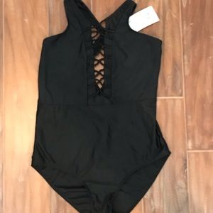 Black Zaful one piece swimsuit
